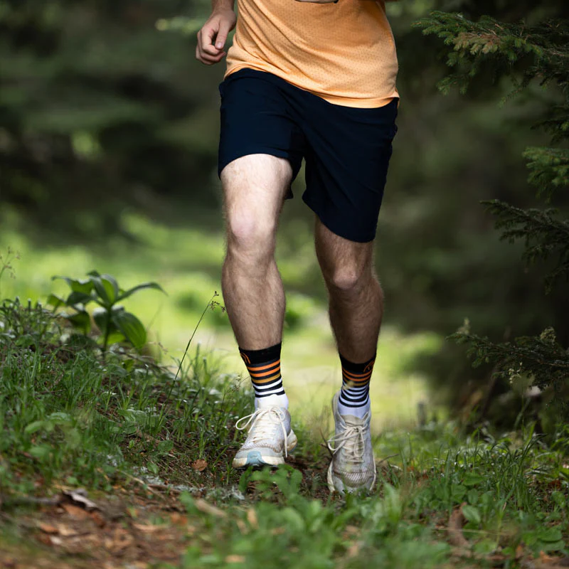 Sidas Run Anatomic Light Crew White/Black - Veľkosť: 39-41