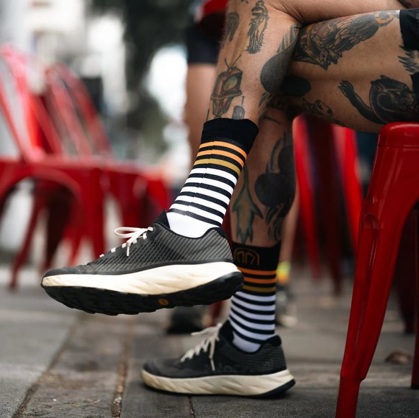 Sidas Run Anatomic Light Crew White/Black - Veľkosť: 45-47
