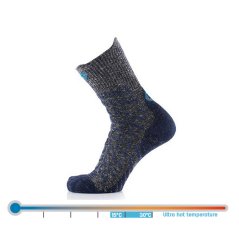 Therm-ic Trekking UltraCool Linen Crew Grey/Navy