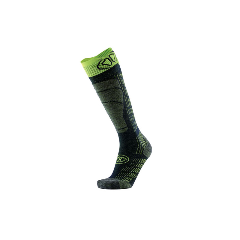 Sidas Ski Comfort Socks Black/Yellow - Veľkosť: 45-47