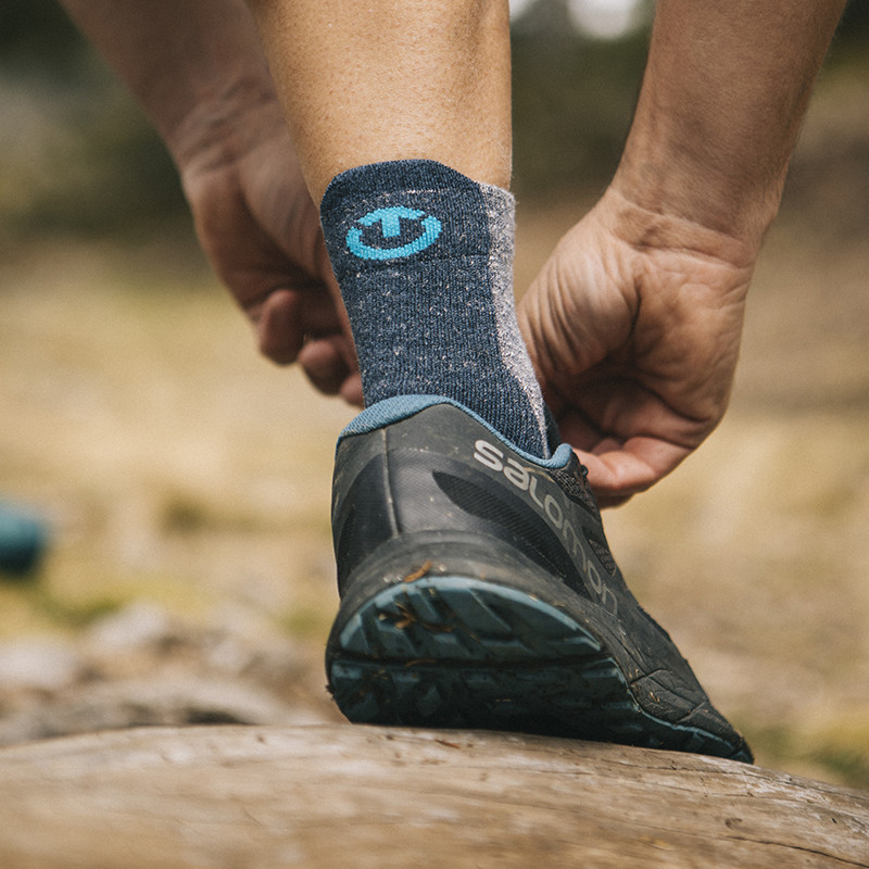 Therm-ic Trekking UltraCool Linen Ankle Grey/Navy - Velikost: 45-47