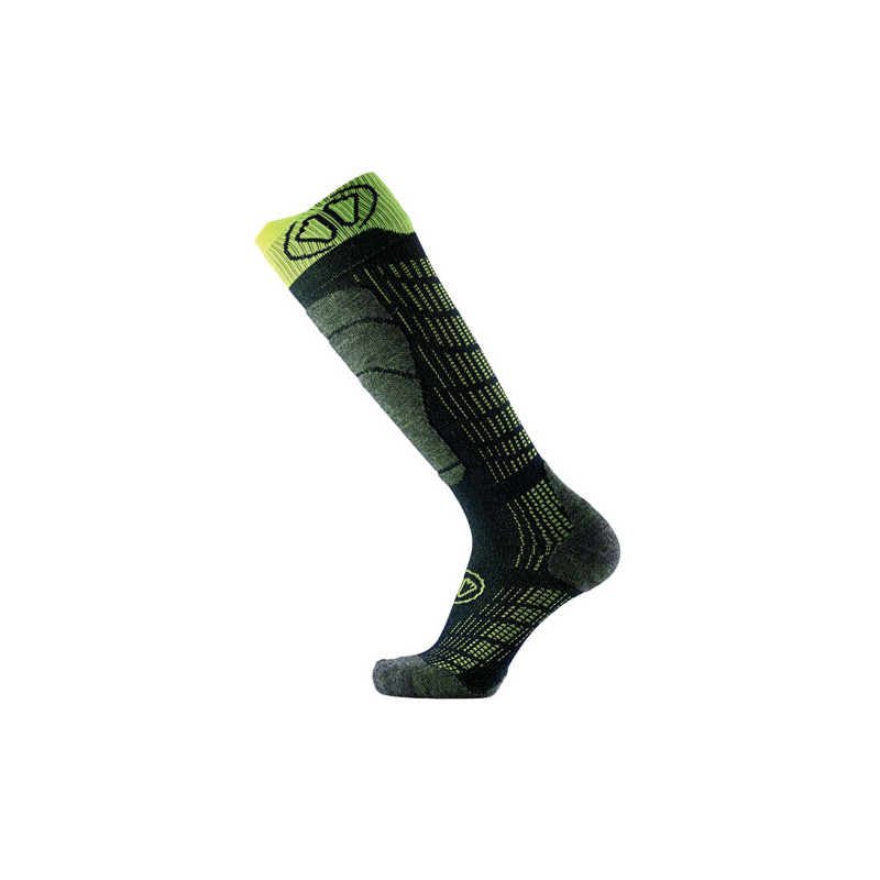 Sidas Ski Comfort Socks Black/Yellow - Veľkosť: 39-41