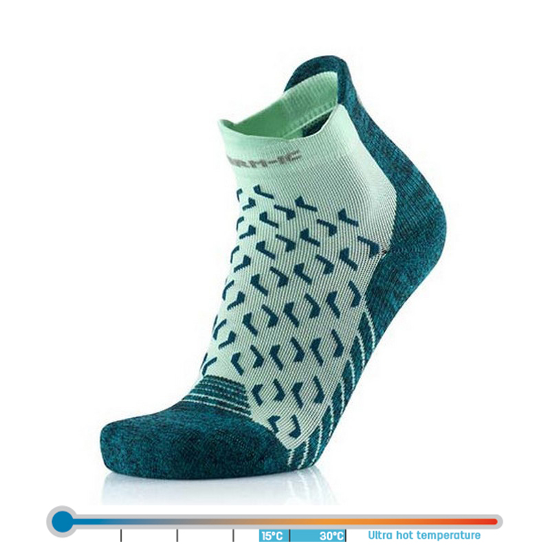 Therm-ic Outdoor UltraCool Ankle Lady Light Green