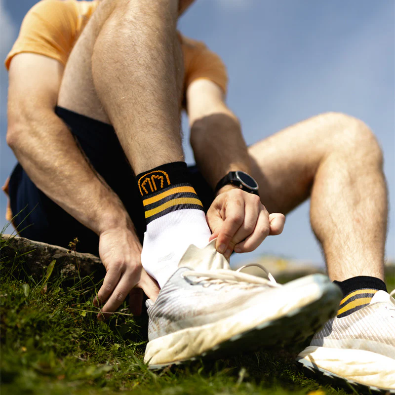 Sidas Run Anatomic Light Ankle White/Black - Velikost: 42-44