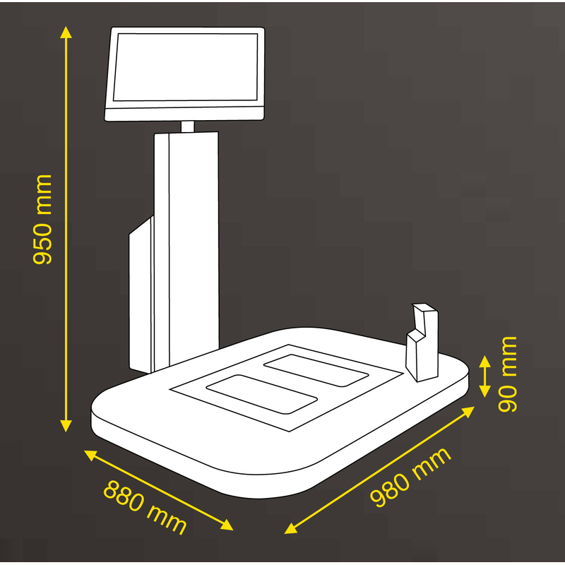 Sidas Feet Box® 3D Premium (stage, mover, kiosk, computer)
